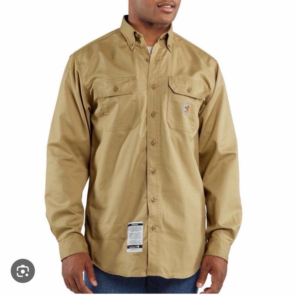 Carhartt Flame Resistant Lightweight Twill Shirt Mens Rugged |Size 3XL | NWT |O2